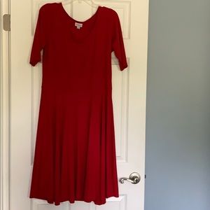 LuLaRoe Nicole Red Dress